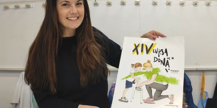 El cartel de la XIV Cursa de la Dona es obra de Isabel Lluch Durà