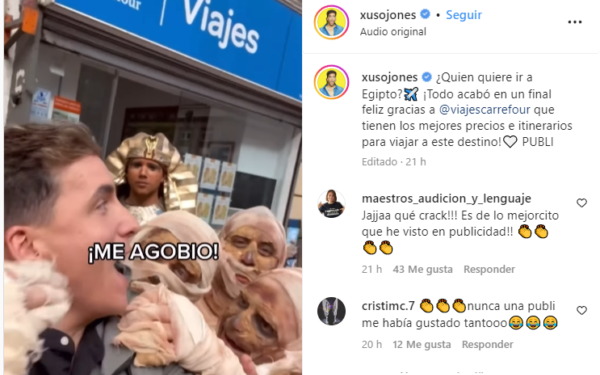 La divertida campaña de Viajes Carrefour con Xuso Jones para promocionar el destino Egipto | Noticias de La Chispa
