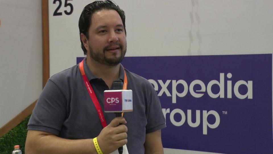 Representante de Expidia en entrevista