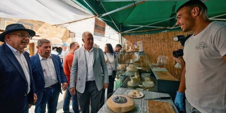 Feria europea del queso en Tejeda