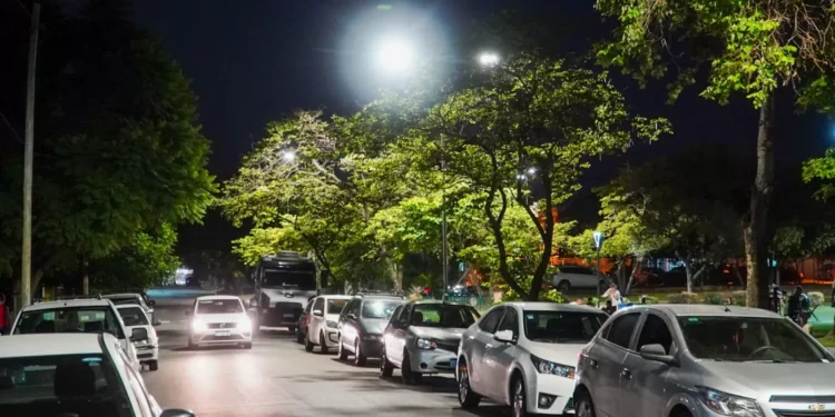 nuevas luminarias en la zona