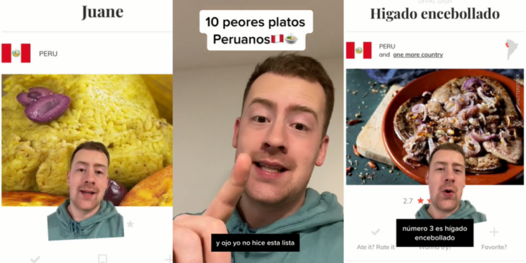 Extranjero reacciona a "10 peores platos peruanos" y rompe las redes: "No existe mala comida en Perú"