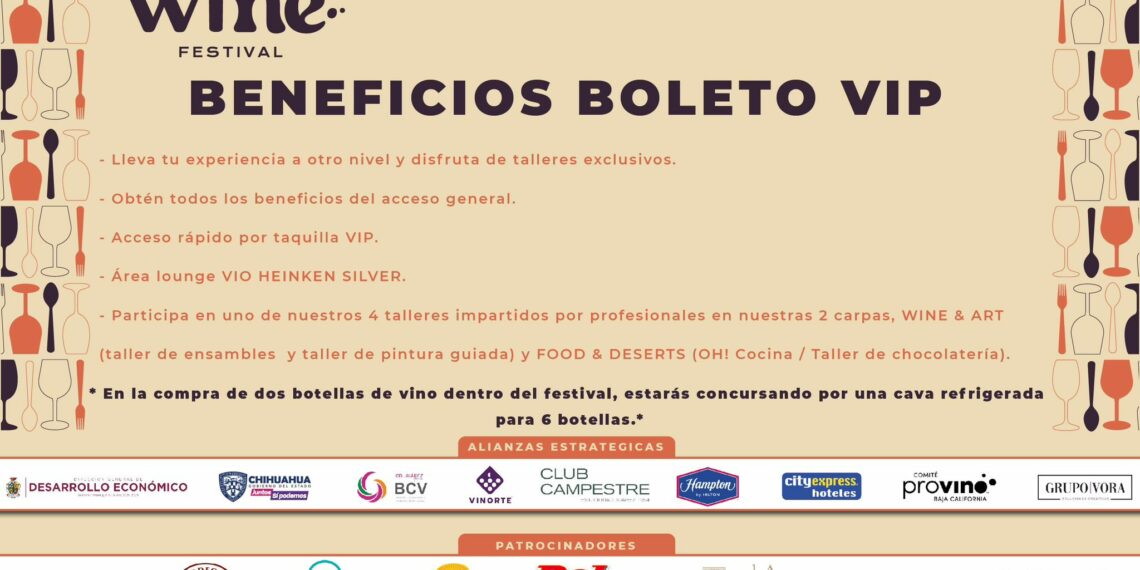 Por ves primera Ciudad Juarez celebrará la primera edición del Food Wine Festiva