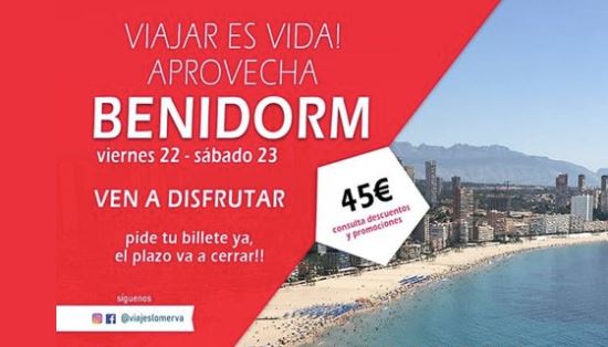 La locura de una agencia: vende viajes de un día entre Madrid y Benidorm | Noticias de La Chispa