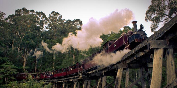 Viaje en el famoso tren Puffing Billy