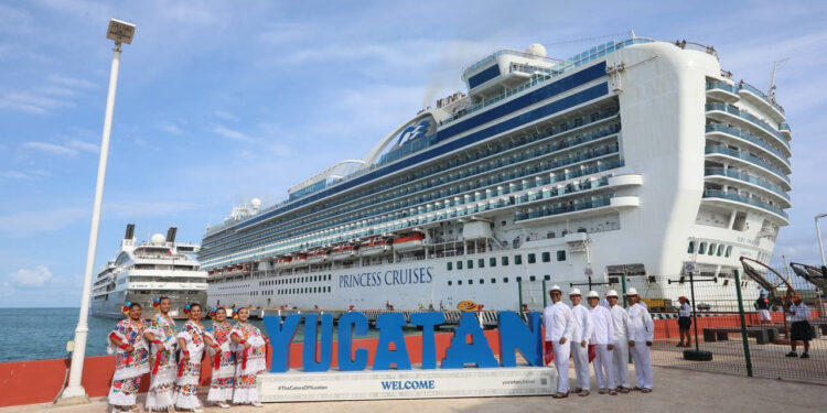 Continua el arribo de nuevos y mas cruceros a Yucatán