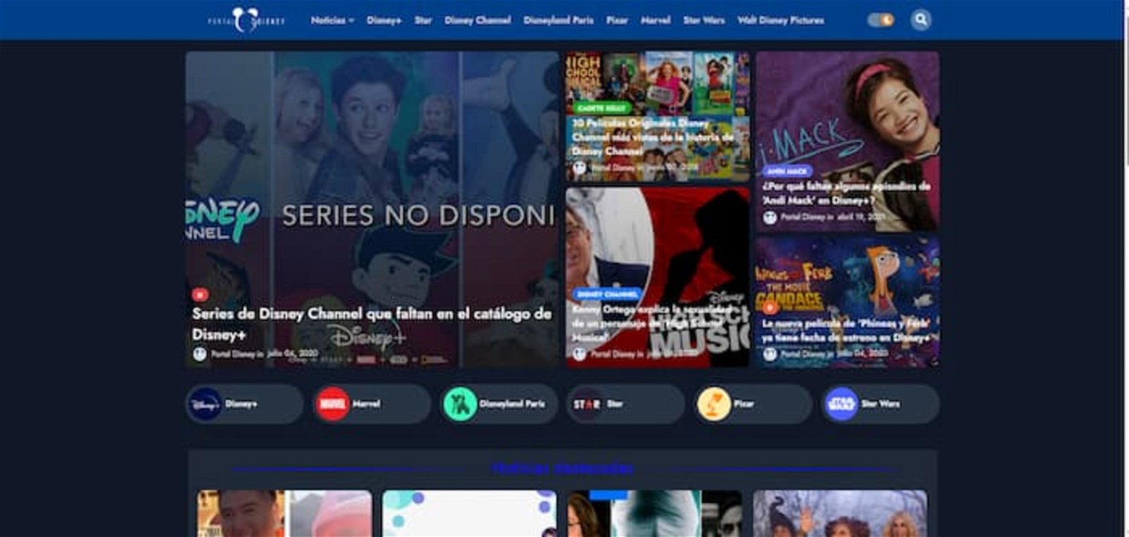 Aunque Portal Disney no es una plataforma oficial de la compañía, sí es uno de esos sitios web que debes visitar para conocer novedades y otros detalles