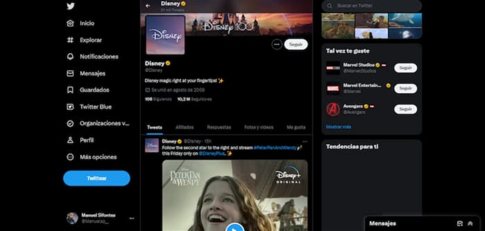 Las redes sociales de Disney, en Twitter e Instagram, también son sitios de interés para los amantes de la marca, pues comparten mucho contenido que no querrás perderte