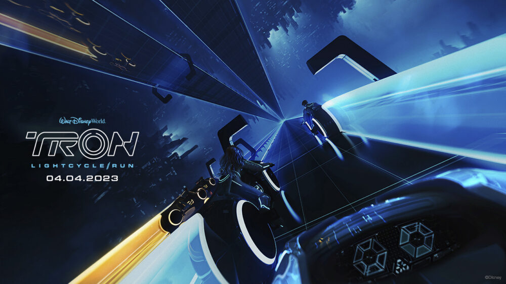 La nueva atracción TRON Lightcycle / Run en Florida es realmente muy atractiva