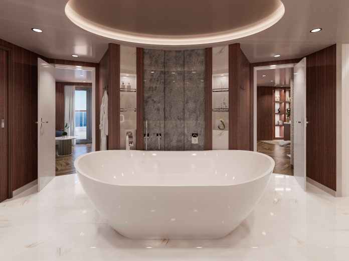 La Owner's Residence del crucero Explora I cuenta con una superficie de 280 m2