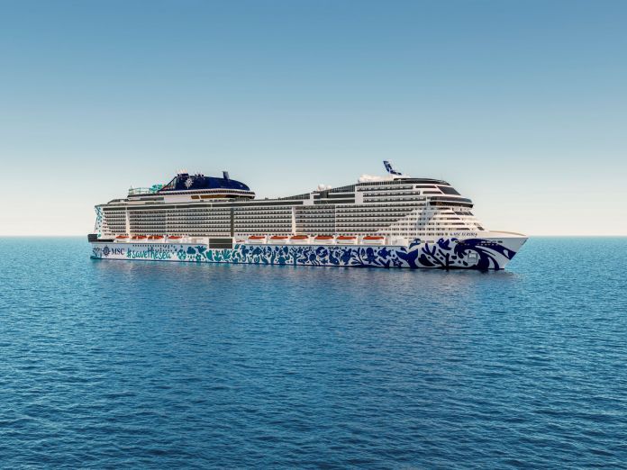 El MSC Euribia hará el primer viaje de cero emisiones de gases de efecto invernadero