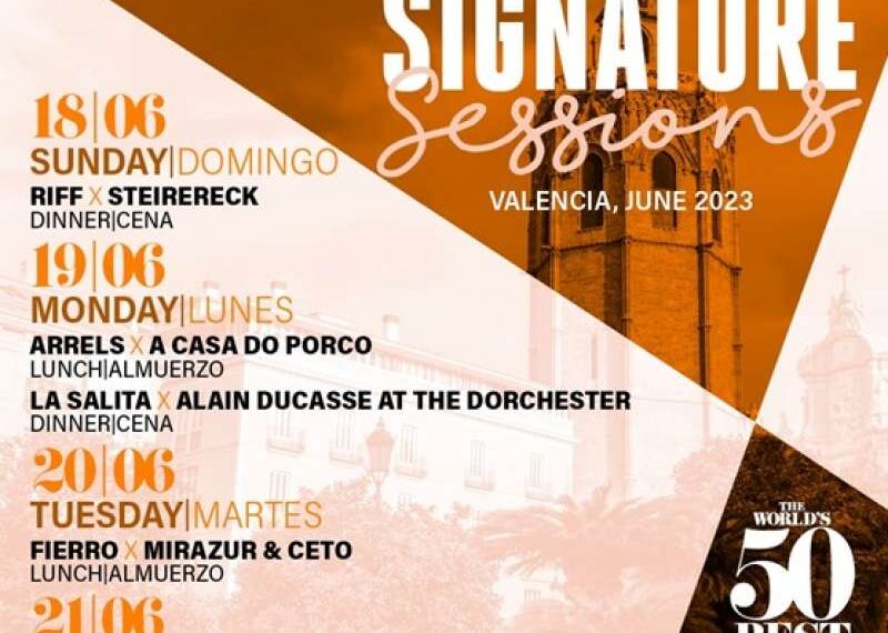 Chefs valencianos e internacionales cocinan a cuatro manos en las jornadas 50 Best Signatu