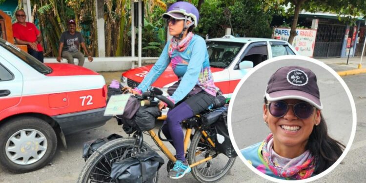 Aprendí a andar en bici para viajar: Lili recorrió 12 estados y llega a Veracruz