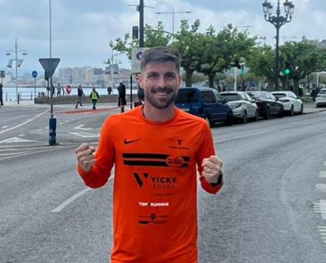 El atleta pontanés Domi Gil, bronce por equipos en el Campeonato de España de Media Maratón disputado en Santander
