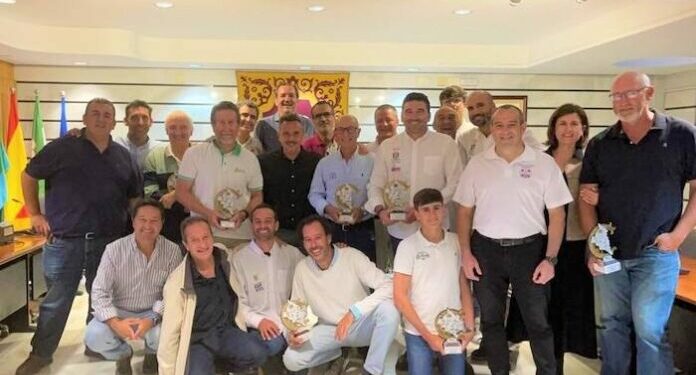 Un momento de la entrega de premios de la IX Liga Interclubes de Cruceros 'Bahía de Huelva'.