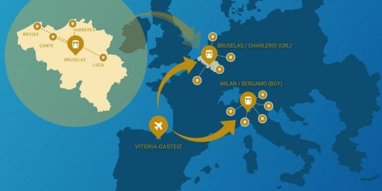 Los mejores destinos europeos para visitar desde el aeropuerto de Vitoria