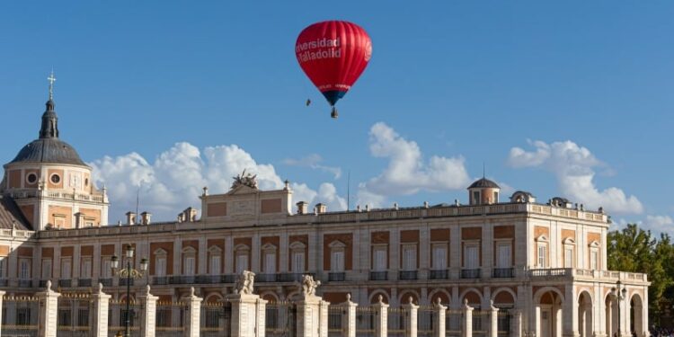 Paseos en globo por los jardines del palacio de Aranjuez