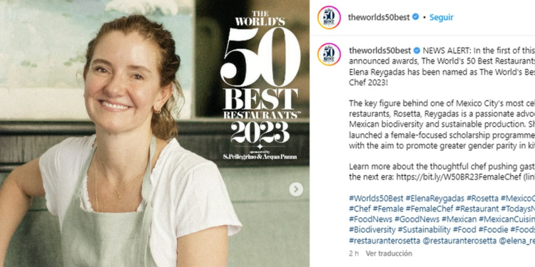Mexicana es nombrada Mejor Chef Femenina del Mundo 2023 – El Financiero