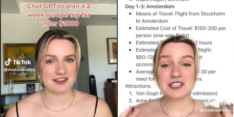 VIDEO VIRAL: Planifica sus vacaciones en ChatGPT y gastó 19 mil pesos