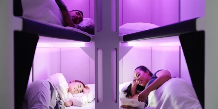 Skynest: así son los nuevos asientos cama de Air New Zealand