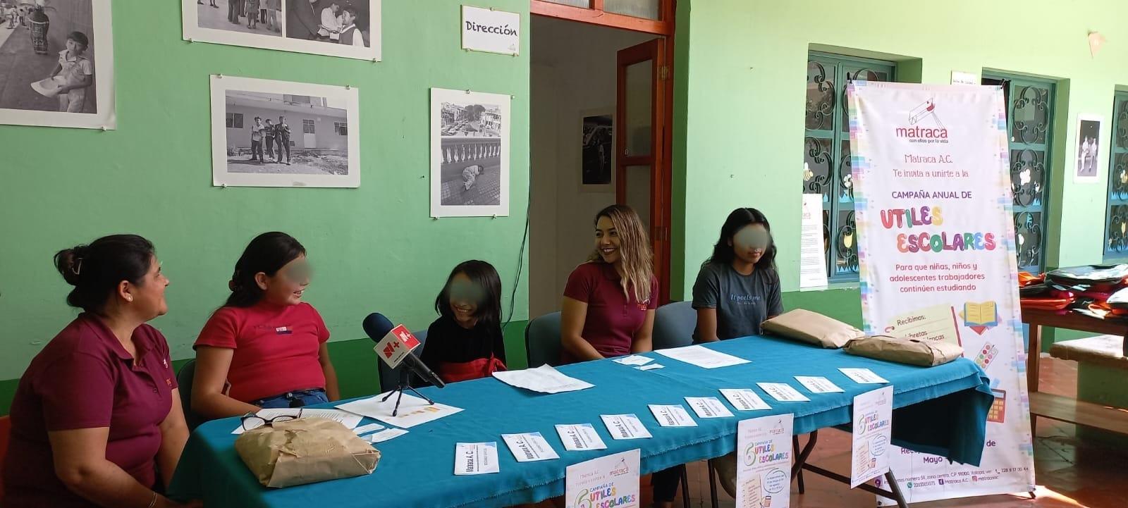 Niños que trabajan en calles de Xalapa deben estudiar: Matraca