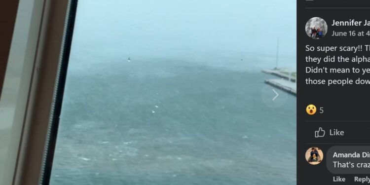 Violenta tormenta azota crucero en la Florida. ‘Parecía una escena de la película Twister’