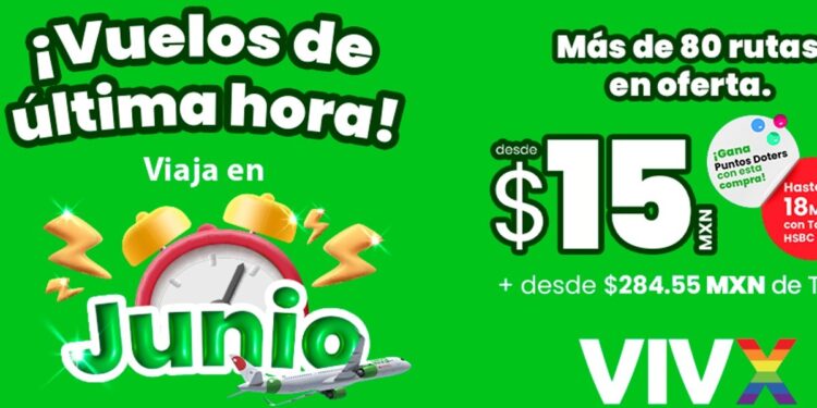 Vuelos baratos desde $15 pesos a estos destinos con Viva Aerobus