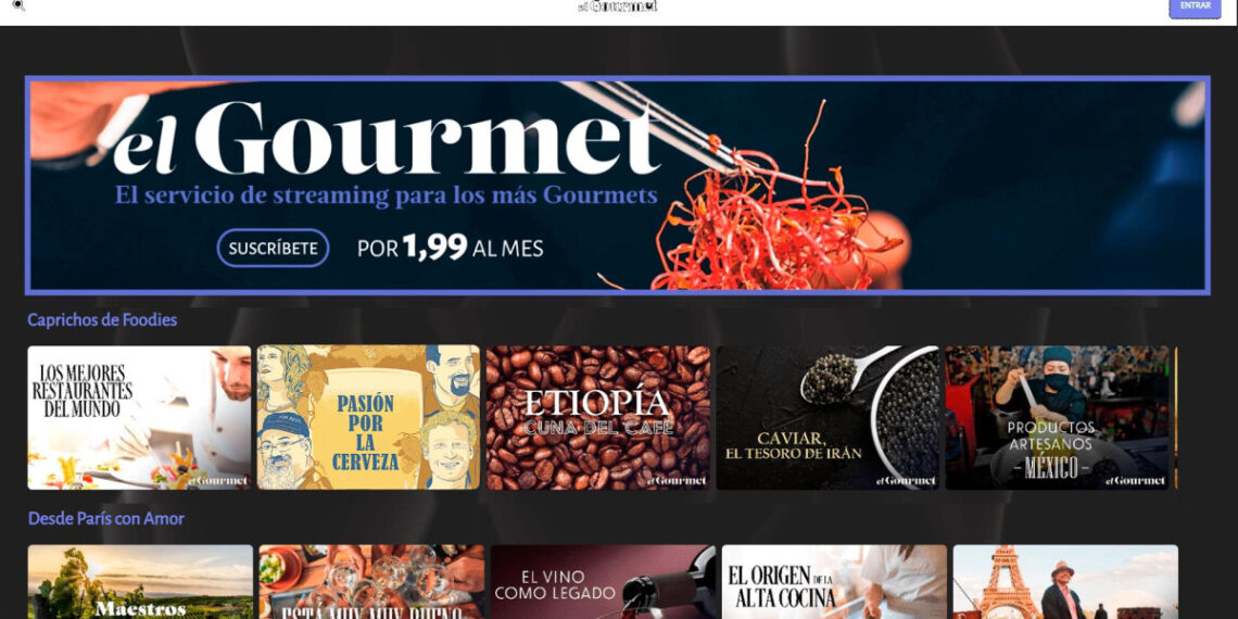 El Gourmet, la única plataforma de streaming donde el menú de contenidos es de alta gastronomía