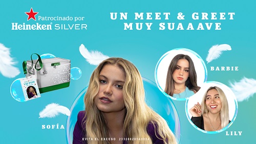 Heineken® Silver te invita a pasarla suave con la cantante Sofía Reyes. Descubre cómo asistir.