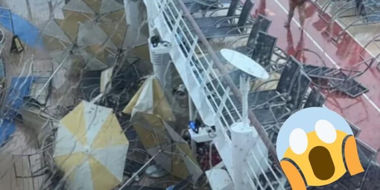 Una brutal tormenta azota un crucero de Royal Caribbean en Florida