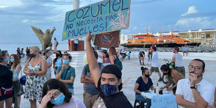 Colectivo sin respuesta ante la apelación por el cuarto muelle para cruceros en Cozumel