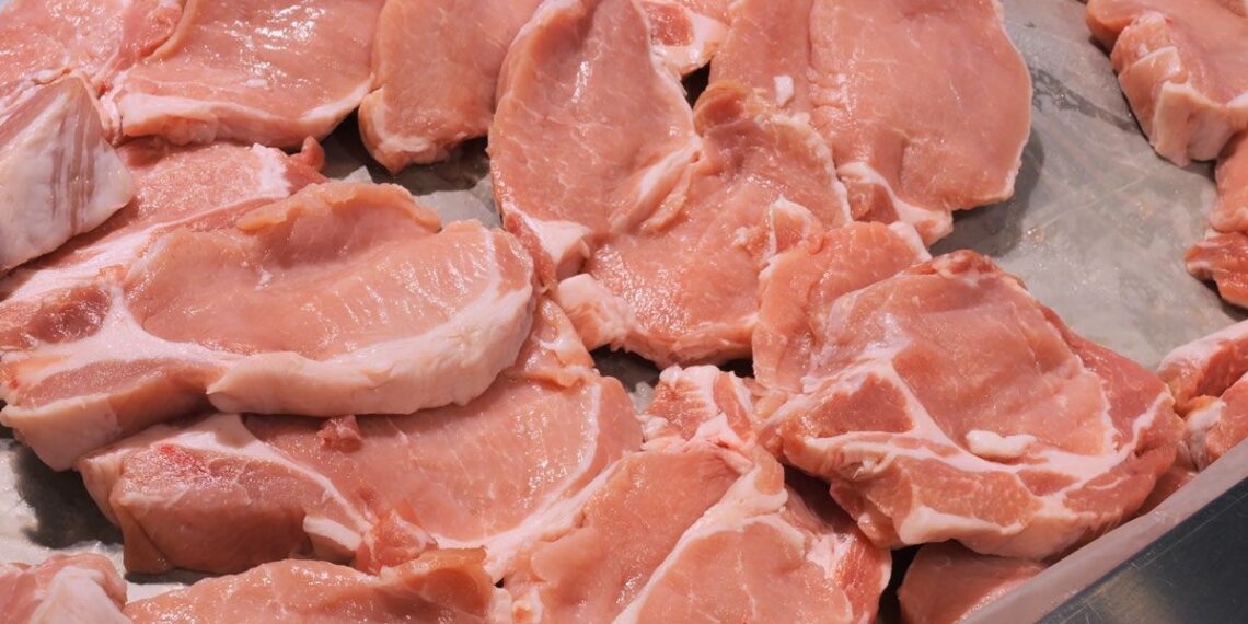 Close up of raw pork, representing the Seaboard settlement.