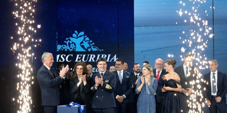 Cruceros MSC | Sophia Loren vuelve a ser la estrella indiscutible en la inauguración de MSC Euribia