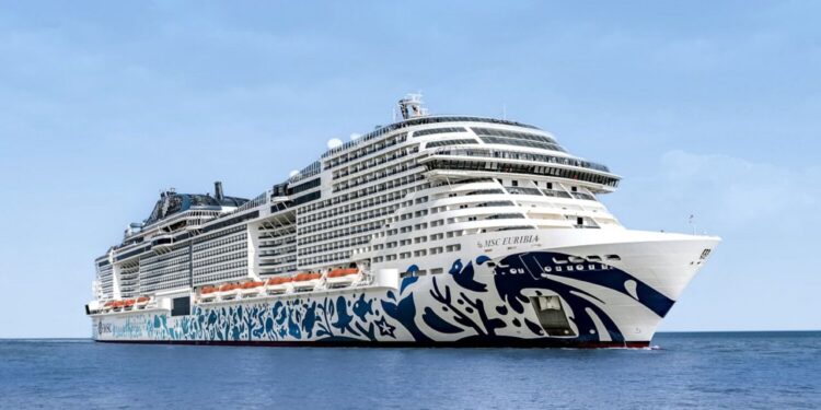 MSC Cruceros inaugura oficialmente su nuevo y esperado buque insignia, el MSC Euribia
