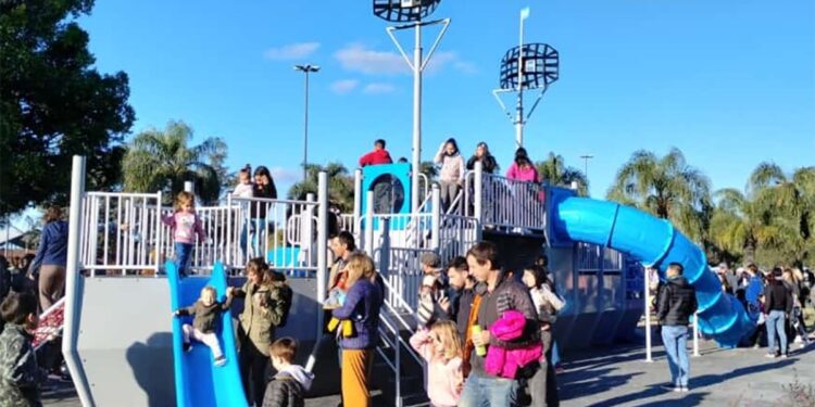 Quedó inaugurado el juego que recrea al crucero General Belgrano en homenaje a Ex Combatientes