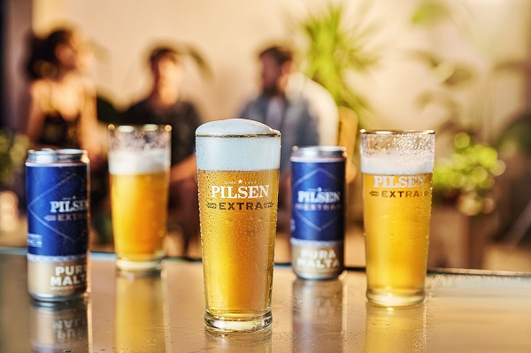 Grey presenta el botón que te avisa que ya estás listo para disfrutar para una cerveza Pilsen Extra