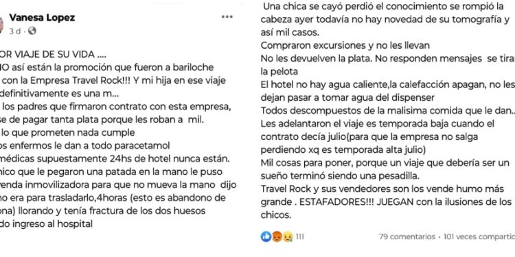 Viajes de egresados: maltratos, falta de médicos y hotel sin calefacción