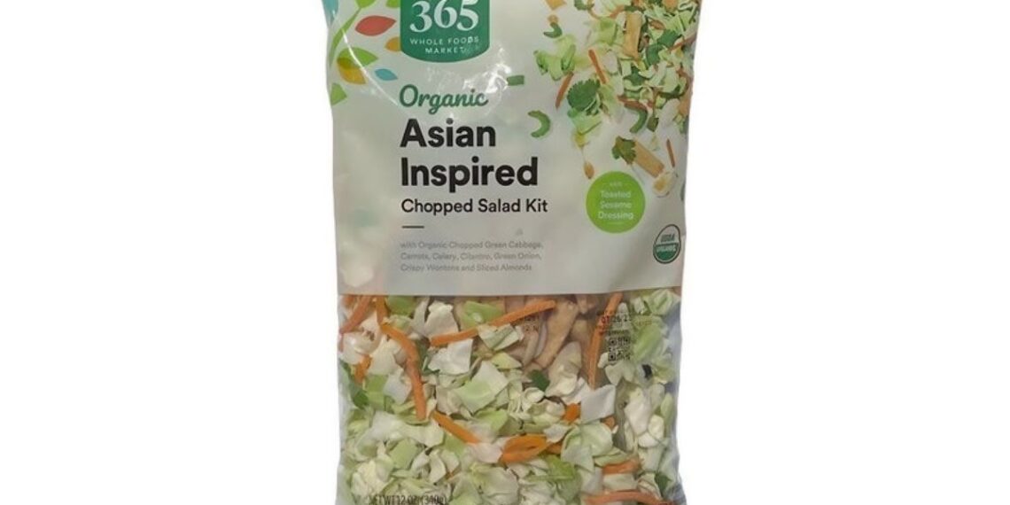 Product photo of recalled salad sold at Whole Foods, representing the Whole Foods salad recall.
