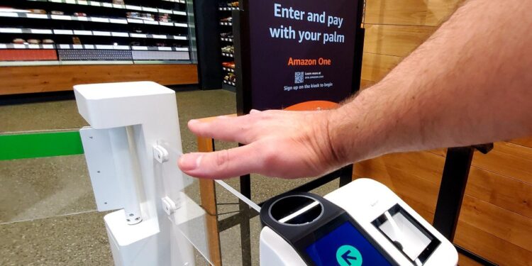 amazon one Whole Foods palma de la mano