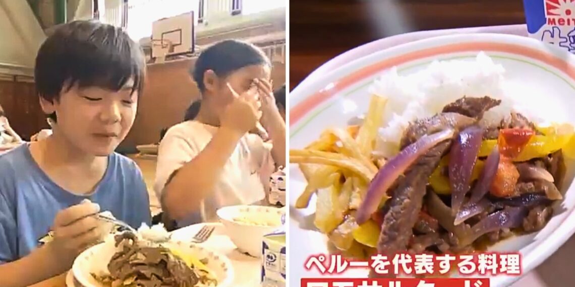 Escolares japoneses quedan fascinados con la comida peruana y bailan marinera