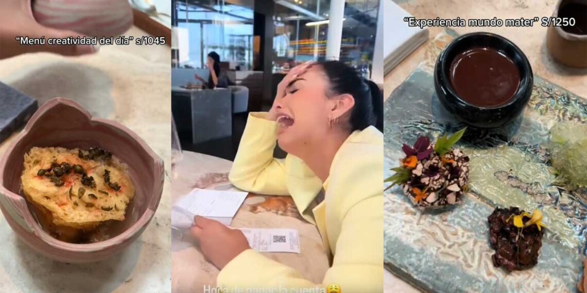 "Se va mi sueldo": Joven llora al recibir la cuenta en restaurante Central