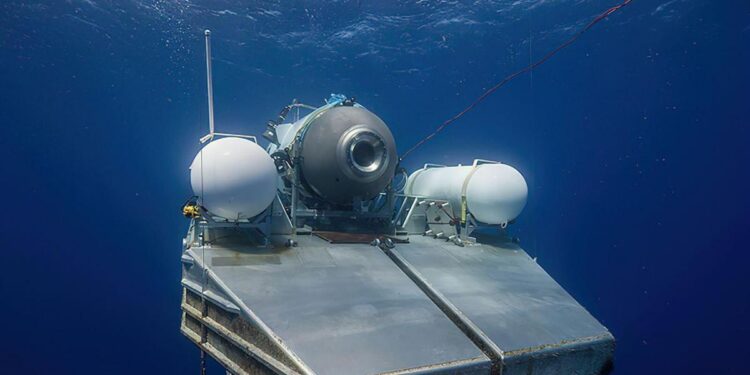 Difunden las imágenes del penúltimo viaje del Titán hacia los restos del Titanic