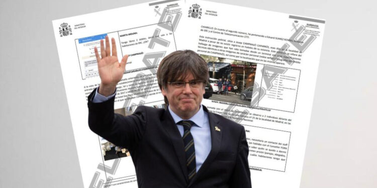 Los consejeros de Puigdemont usaban escoltas clandestinos de Tsunami Democàtic en sus viajes judiciales a Madrid