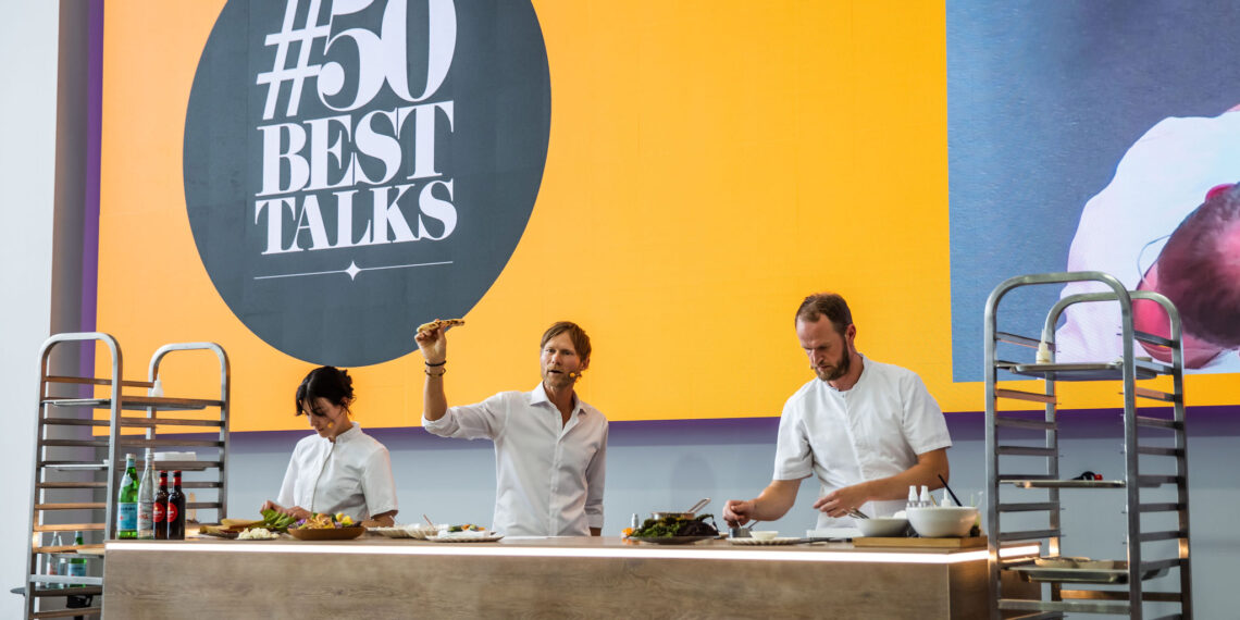 Techlam elegida como superficie para las creaciones culinarias de 50 Best Talks - Focus Piedra