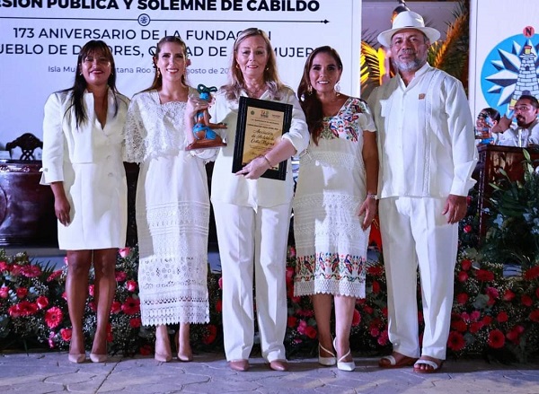 Costa Mujeres recibe la condecoración “Diosa Ixchel” 2023, como destino líder en ocupación hotelera en el Estado de Quintana Roo