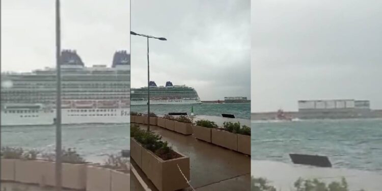 Crucero se estrella contra buque petrolero en Mallorca, España