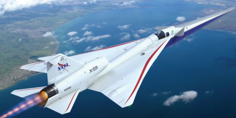 El avión supersónico de la NASA que viaja desde Nueva York a Londres en tiempo récord