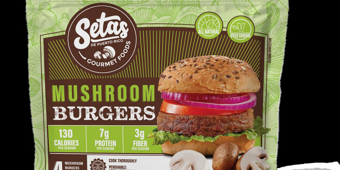 Lanzan al mercado hamburguesa vegetariana hecha con setas de Puerto Rico