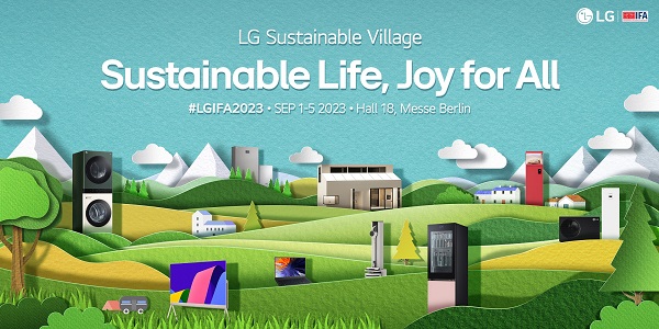 Compartirá LG su visión de una vida sustentable en IFA 2023
