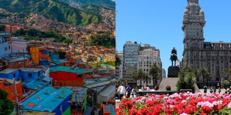 Fuentes: Alcaldía de Medellín e Intendencia de Montevideo